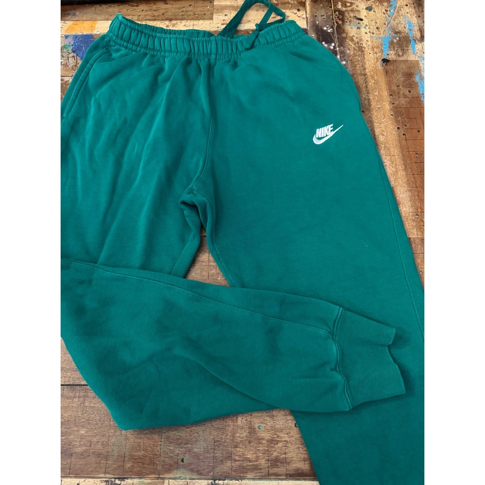 Nike Sportswear Club Fleece Joggers Forest Green Mens Medium Tall MT Sweatpants